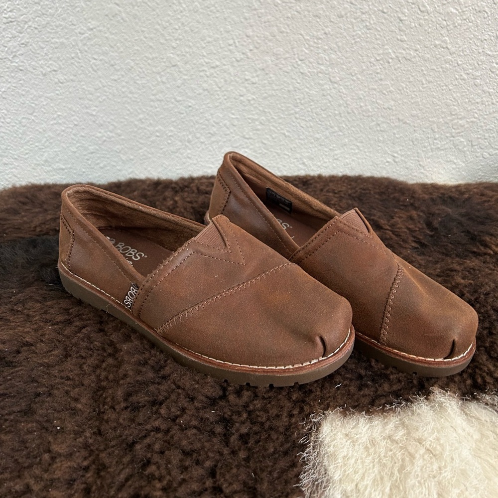 BOBS Brown Slip-On Shoes